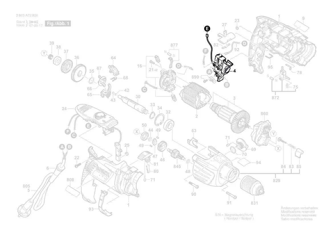 Interrupteur réf. 2 607 200 627 BOSCH